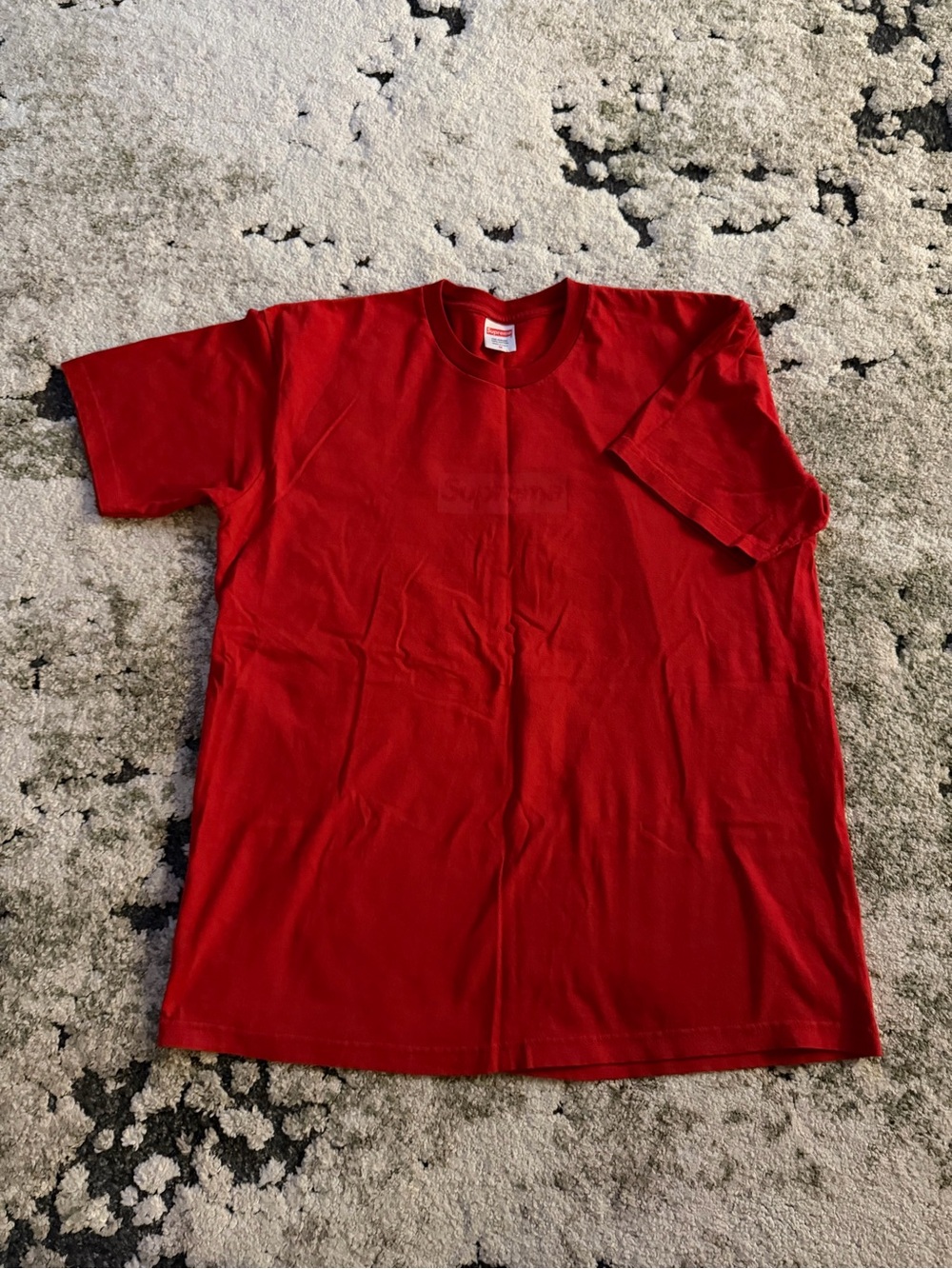 Supreme Red Short Sleeve Box Logo Tee